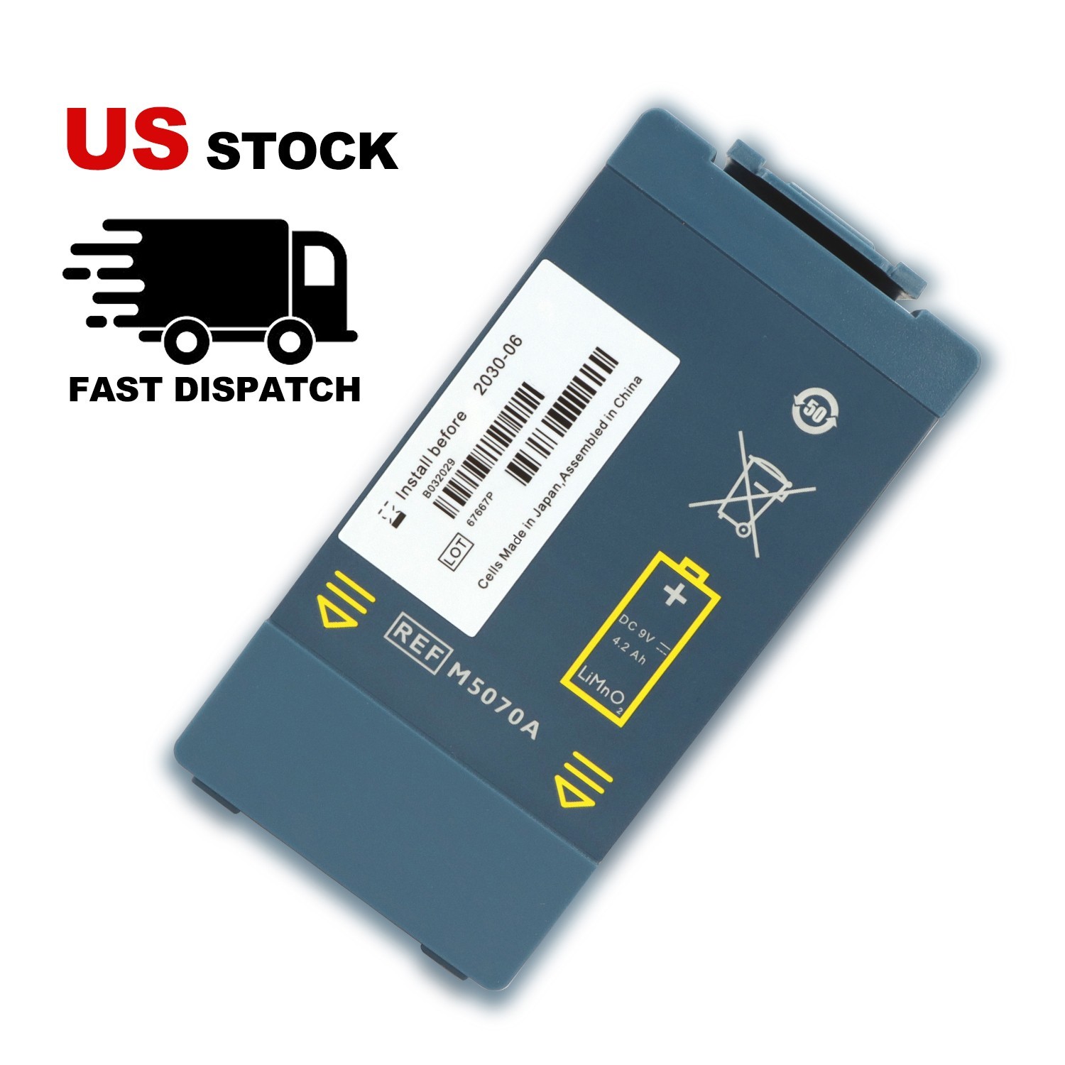 M5070A Battery for Philips HeartStart Home OnSite AED FRx HS1 M5066A 2031-08 M5070A Battery for Philips HeartStart Home OnSite AED FRx HS1 M5066A 2031-08