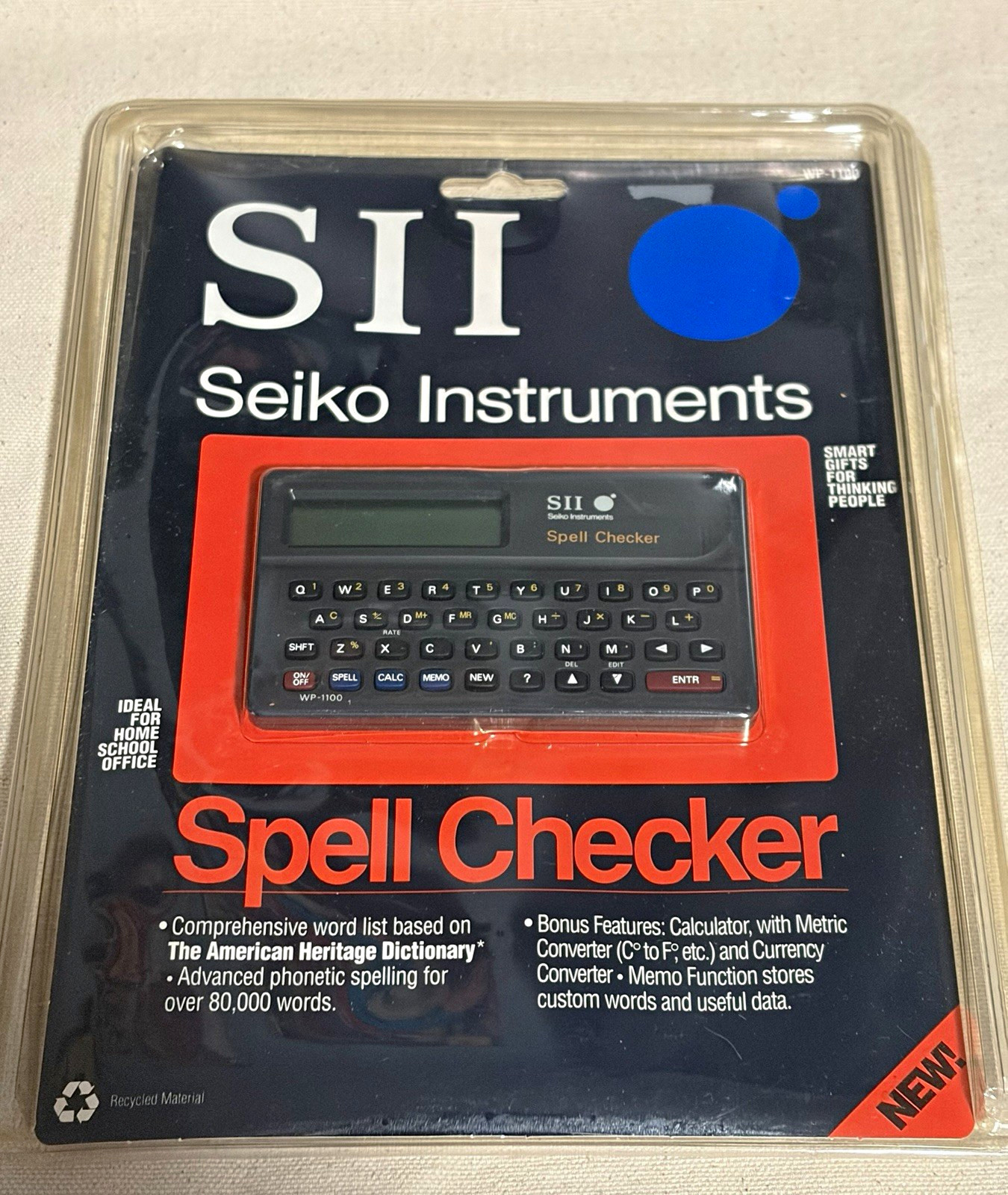 Vintage Seiko Instruments WP-1100 Spell Checker English Calculator/Converter Vintage Seiko Instruments WP-1100 Spell Checker English Calculator/Converter