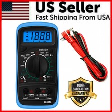 Digital Multimeter AC DC Voltmeter Ammeter Ohmmeter Volt Tester Meter XL830L USA picture