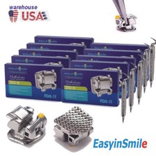 12 Sets Dental Orthodontic Brackets Self Ligating Mini MBT 022 Hooks 345 Easyins picture