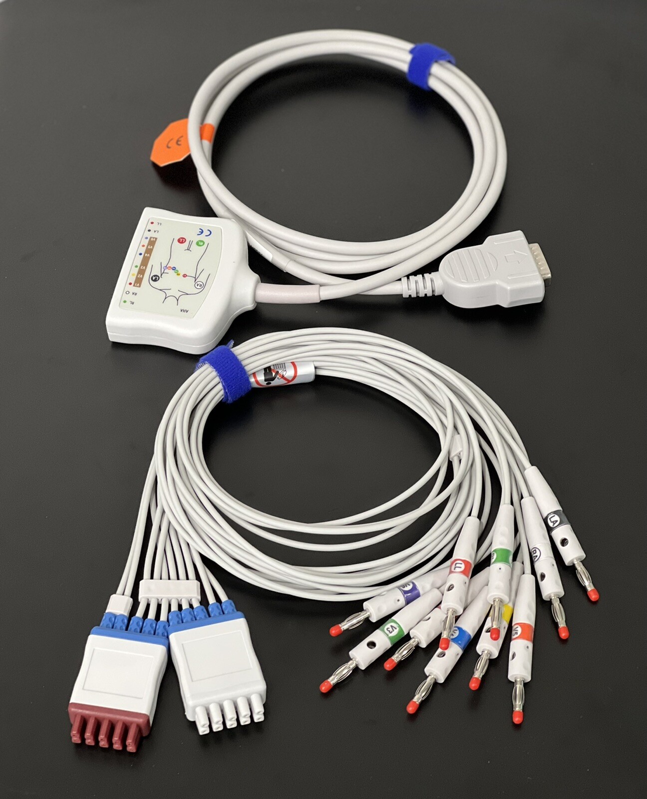 GE MAC 1200 EKG/ECG Bundle - Trunk Cable & ECG Leads - Same Day Shipping GE MAC 1200 EKG/ECG Bundle - Trunk Cable & ECG Leads - Same Day Shipping