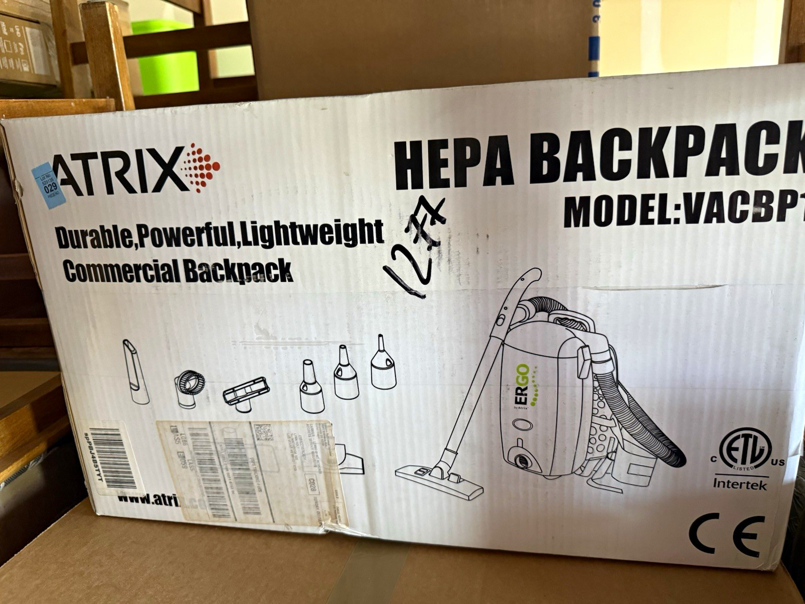 Atrix HEPA Backpack Vacuum VACBP1 Bagged 1.75 Gal Blower + Tools Atrix HEPA Backpack Vacuum VACBP1 Bagged 1.75 Gal Blower + Tools