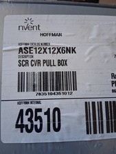 NEW NVENT ASE12X12X6NK Hoffman Enclosure SCR CVR Pull Box 43510 picture