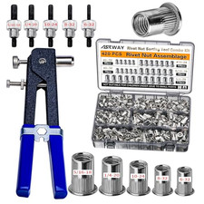 ASKWAY SAE Rivet Nut Tool 420Pcs Imperial Carbon Steel Rivet Nut Tool Kit picture