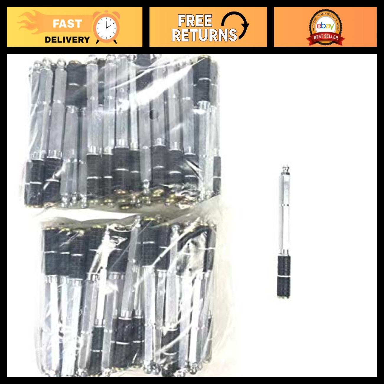 High Pressure Grouting Injection Nozzles - 100pcs Aluminum 3/8