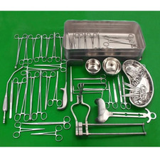 2 set Cesarean Surgical Instrument Set 59 pcs–OB/GYN C-Section Kit  picture