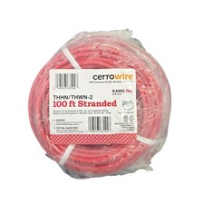 Cerrowire 100ft 8 Gauge Red Stranded Copper THHN Wire picture