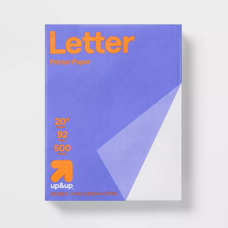 500ct Letter Printer Paper White: 8.5x11 Inches, 20 lb for Printing Letters 500ct Letter Printer Paper White: 8.5x11 Inches, 20 lb for Printing Letters