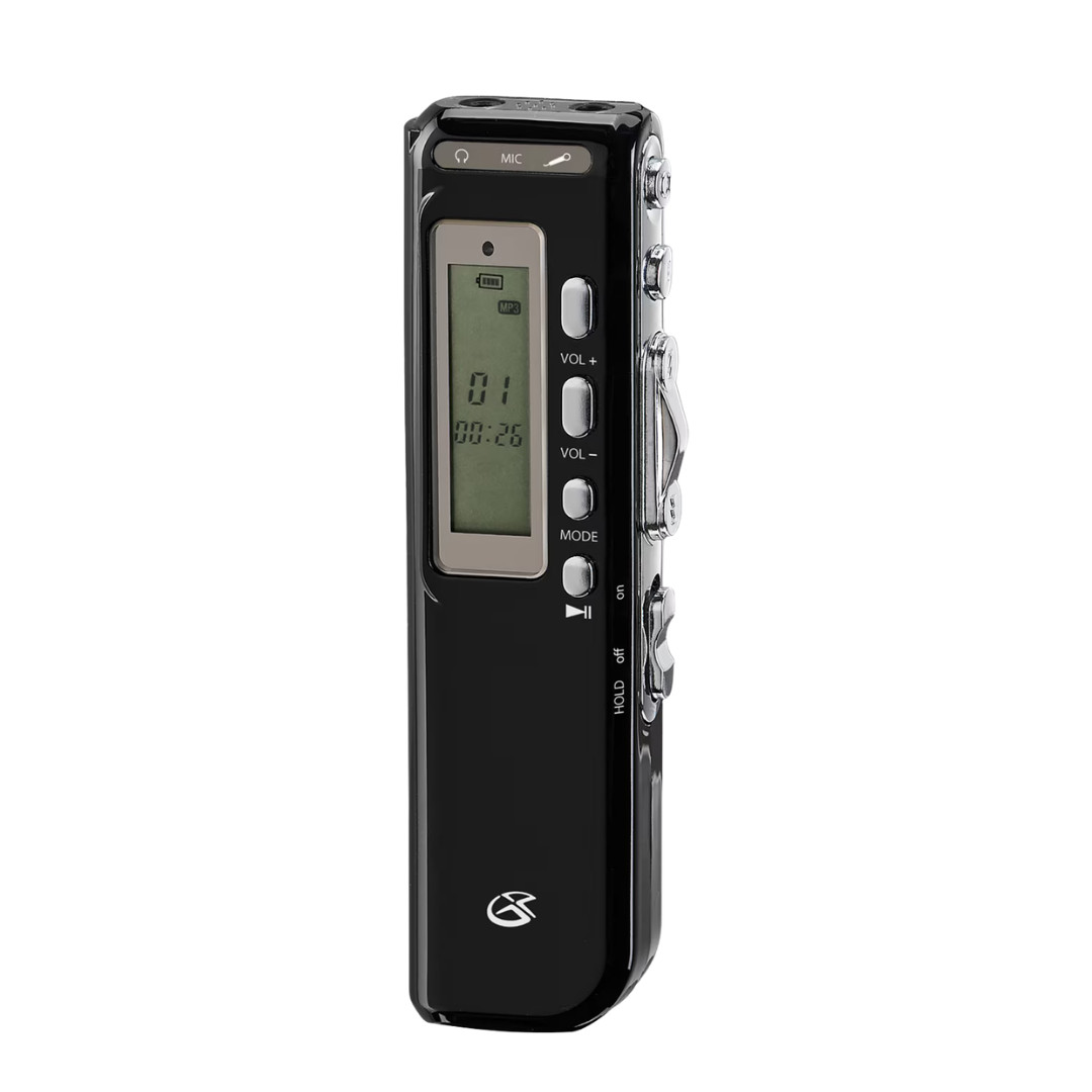 GPX PR047B Digital Voice Recorder 4GB Flash Memory Audio Dictaphone Recorder GPX PR047B Digital Voice Recorder 4GB Flash Memory Audio Dictaphone Recorder