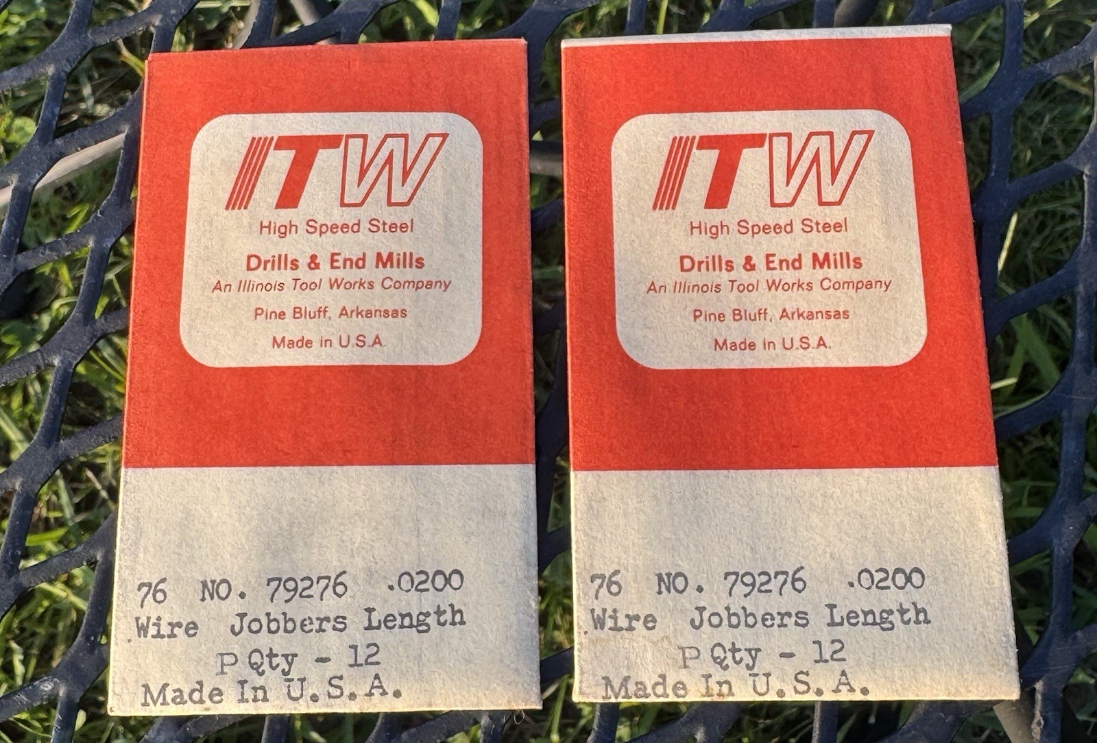 2 Vintage ITW High Speed Steel No. 76 Wire Drill Bits .0200 NOS (24 Total) 2 Vintage ITW High Speed Steel No. 76 Wire Drill Bits .0200 NOS (24 Total)