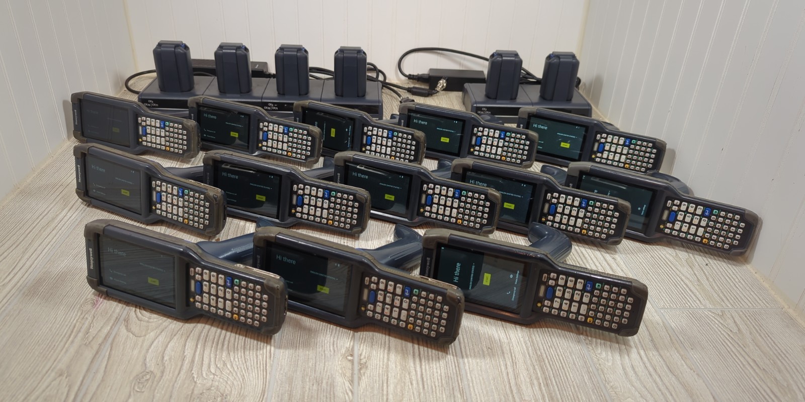 *AS-IS Lot Of 13* Honeywell CK65 Mobile Computer Barcode Scanner Lot Chargers
