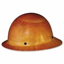 MSA Tan Skullgard Hard Hat with Staz-On Suspension and Full Brim 454664 picture