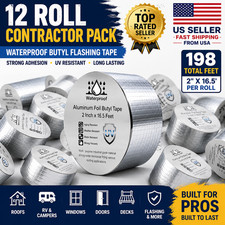 Waterproof Deck Joist Tape Butyl Flashing Tape (12 Pack) Beam Ledger Protection picture