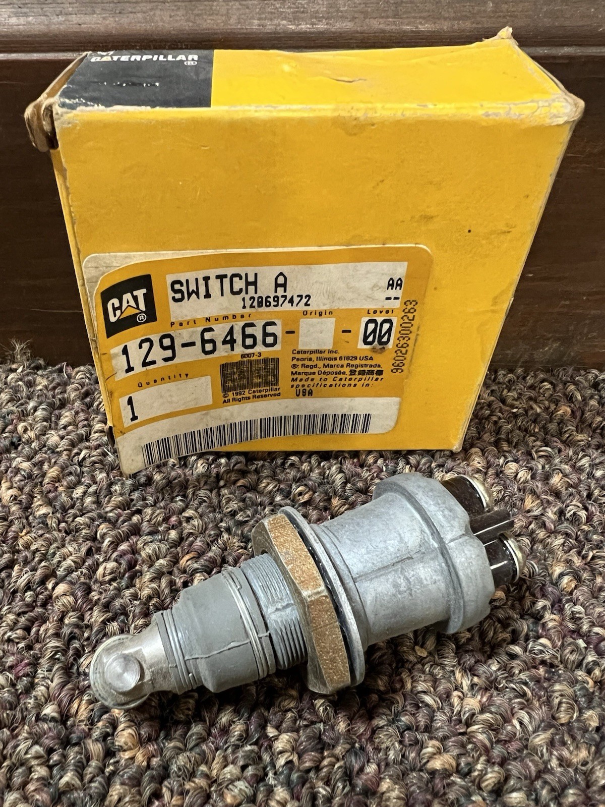 New Genuine CAT Caterpillar 129-6466 Roller Switch New Genuine CAT Caterpillar 129-6466 Roller Switch
