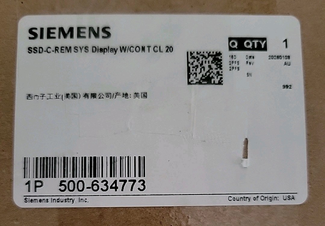 SSD-C-REM SIEMENS SYSTEM DISPLAY Brand New In Box. Location Bin 126