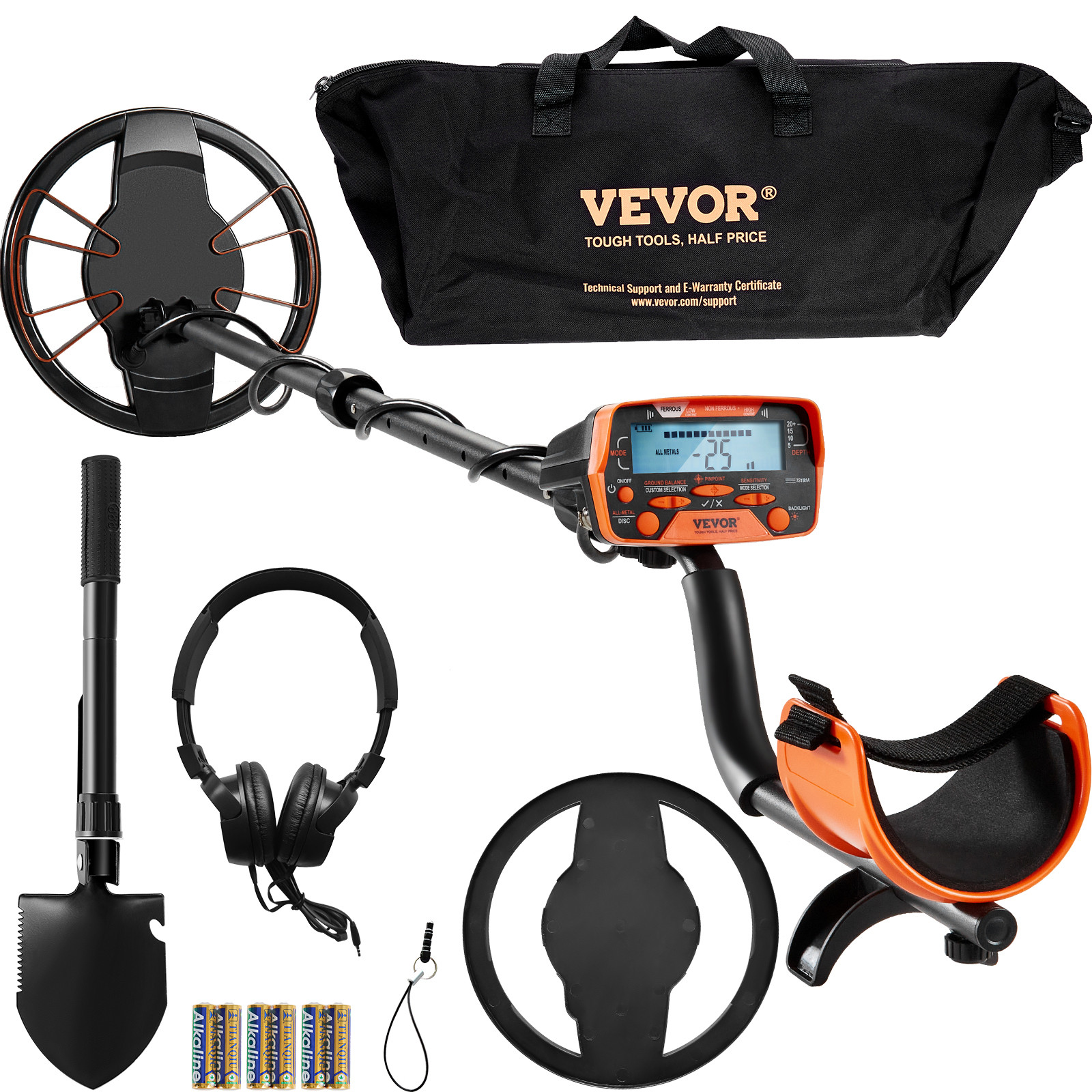VEVOR Metal Detector for Adults Professional Gold Detector 10 in IP68 Waterproof VEVOR Metal Detector for Adults Professional Gold Detector 10 in IP68 Waterproof