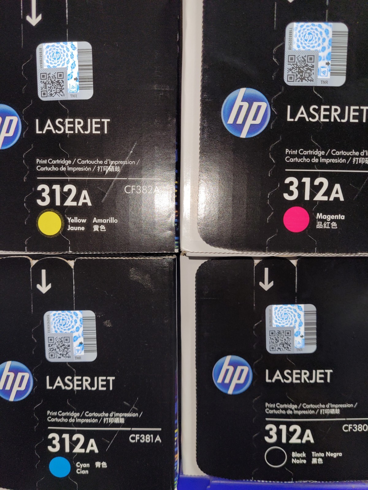 HP 312A Toner Cartridge Set (CF380A, CF381A, CF382A, CF383A) HP 312A Toner Cartridge Set (CF380A, CF381A, CF382A, CF383A)