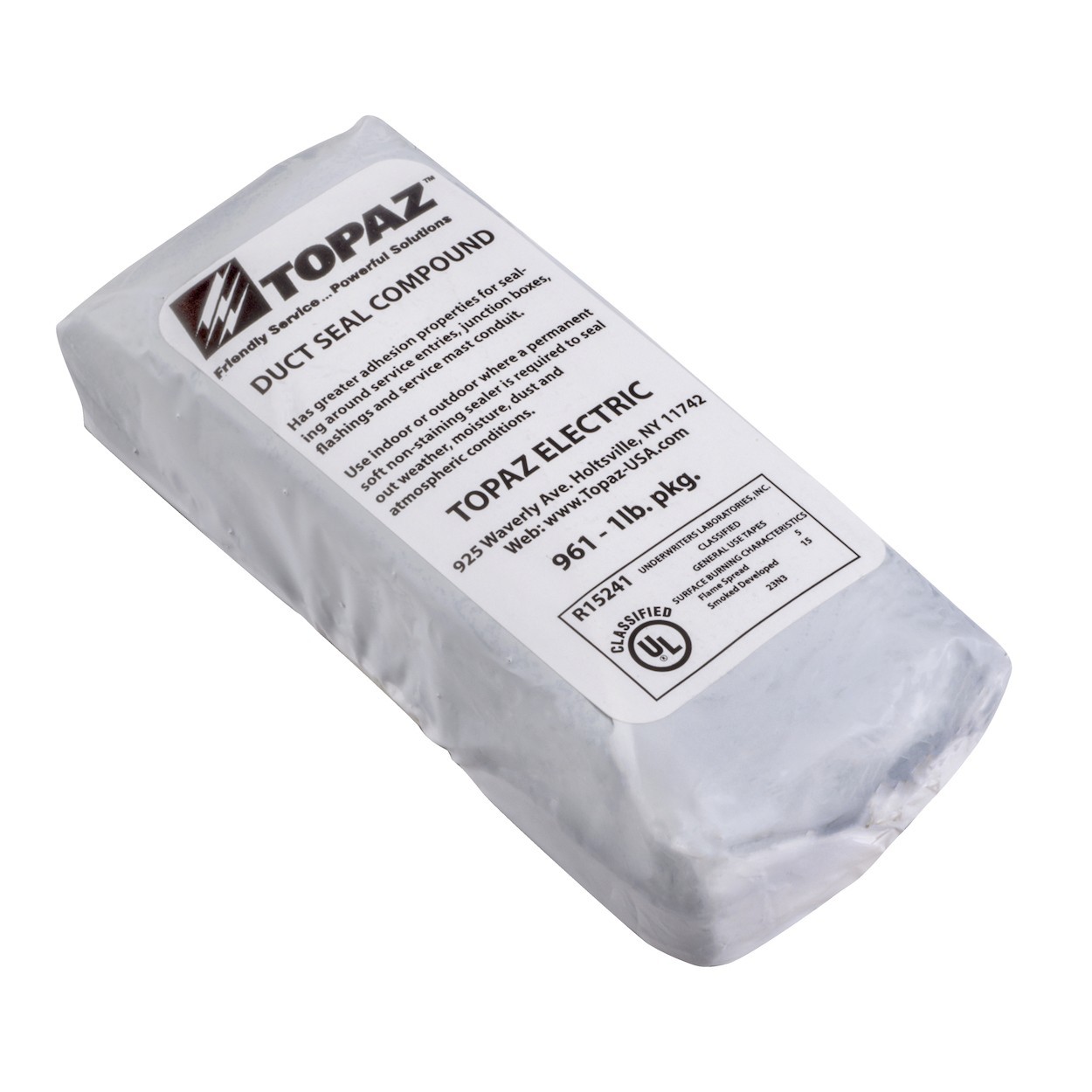 Southwire 961 Asbestos-free 1 LB Duct Sealing Weatherproof Compound (Pack of 50) Southwire 961 Asbestos-free 1 LB Duct Sealing Weatherproof Compound (Pack of 50)