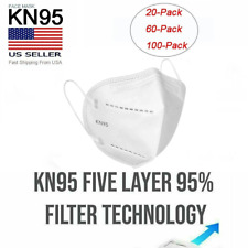 20/50/100 PCS KN95 Protective 5-Layer Disposable Mask Adult Respirator US Stock picture