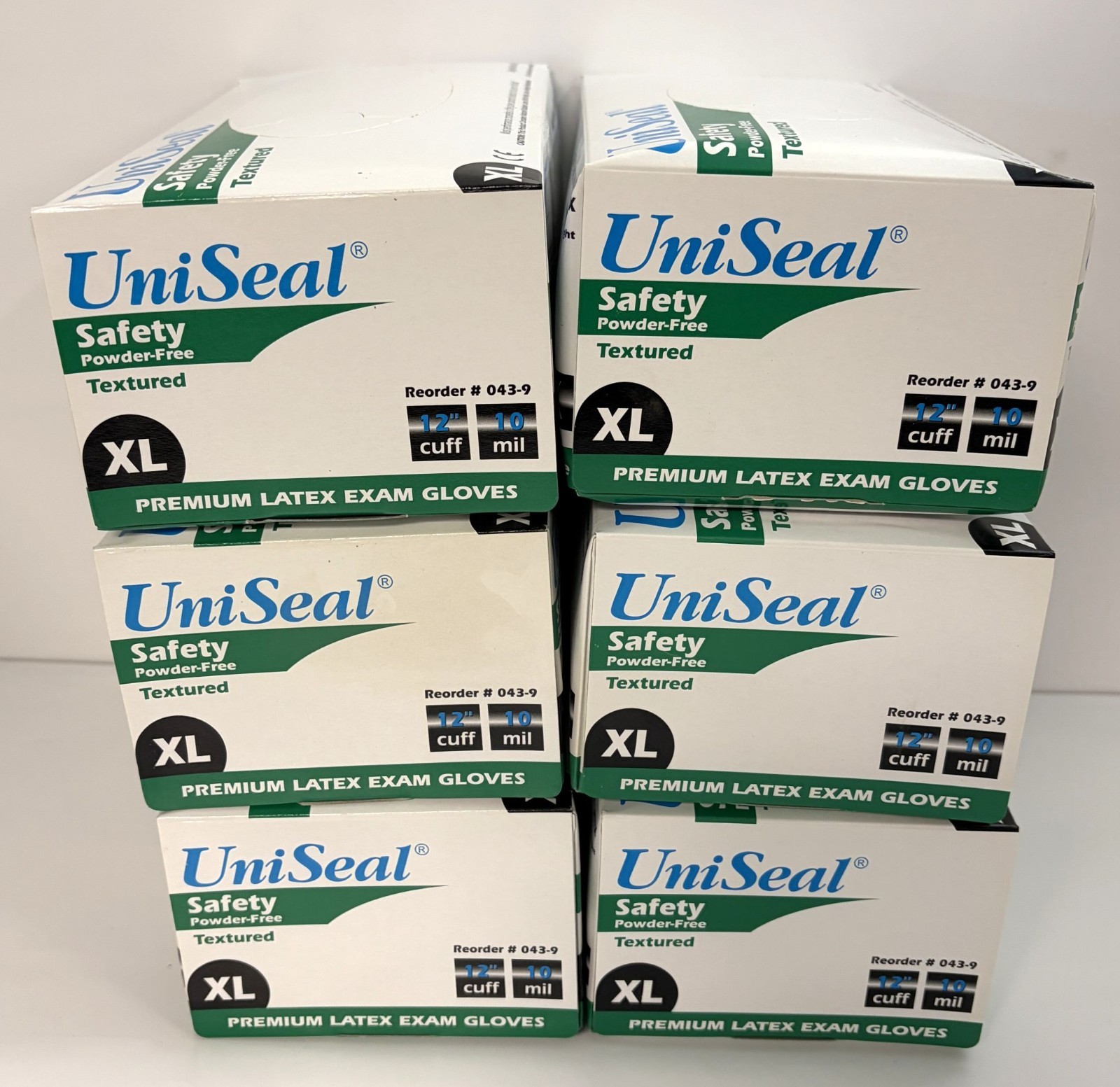 UniSeal Latex Gloves XL 10 Mil 12\