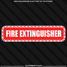 FIRE EXTINGUISHER Sticker Warning Decal Emergency Work Business Safety 8