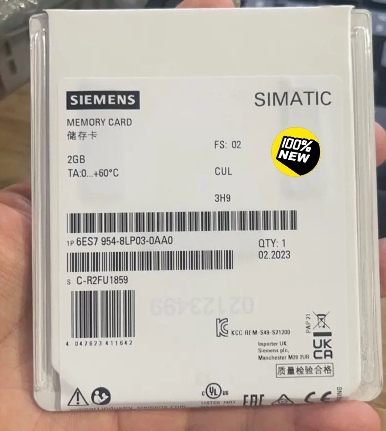 NEW Siemens 6ES7954-8LP03-0AA0 SIMATIC S7, memory cards for S7-1x 00 CPU, 3, 3 V NEW Siemens 6ES7954-8LP03-0AA0 SIMATIC S7, memory cards for S7-1x 00 CPU, 3, 3 V
