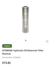 John Deere OriginalAT308568: Hydraulic Oil Reservoir FilterElement picture