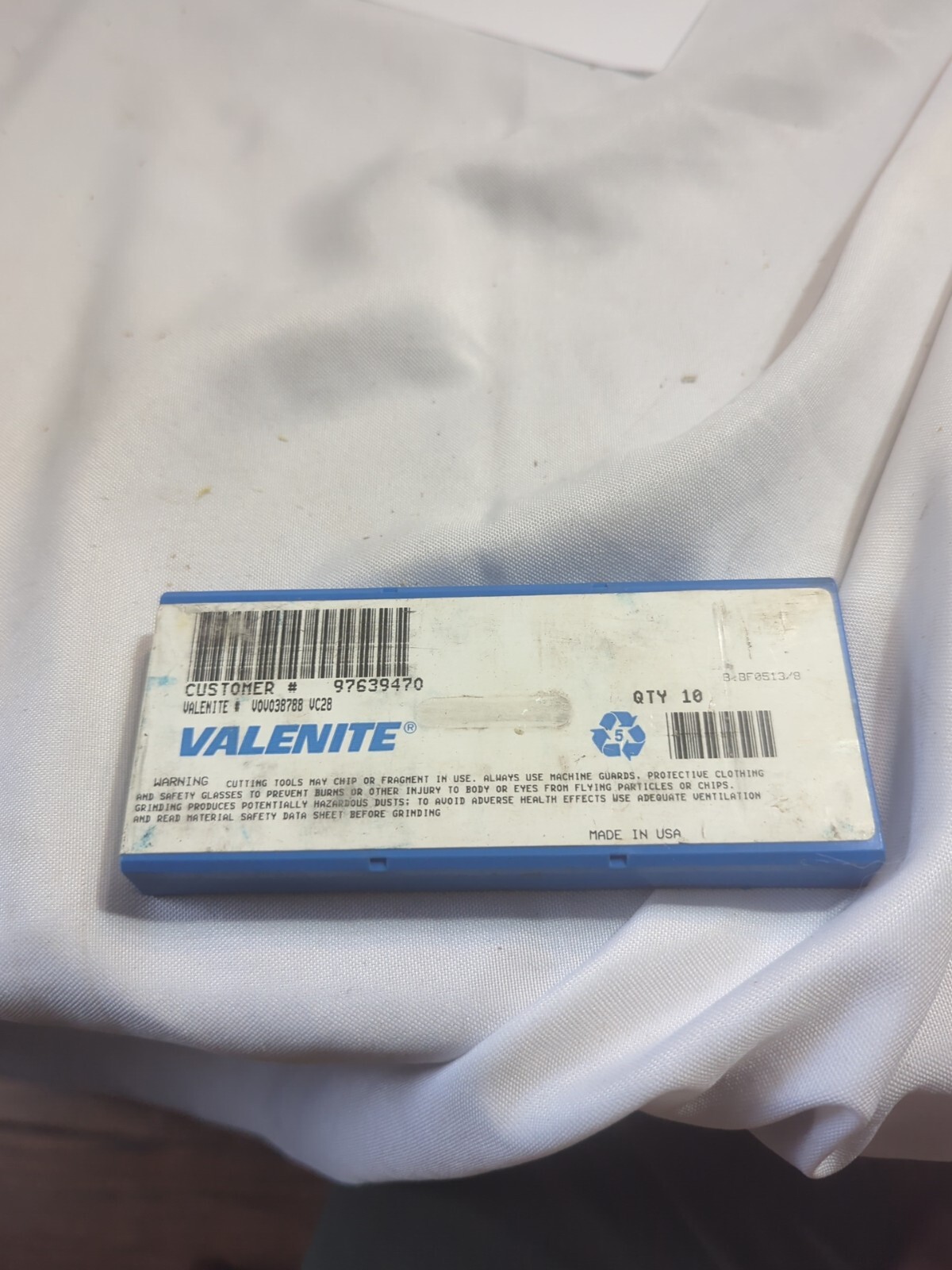 HTF Qty.10 Valentine VOVO38788 Grade VC28 Carbide Inserts (A11)