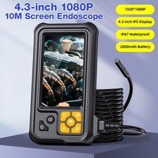 Engine Inspection 10M 1080P Waterproof Borescope Camera With Built-in Screen picture