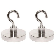 55lb Heavy-Duty Magnetic Hanging Hooks (2 Pack) picture