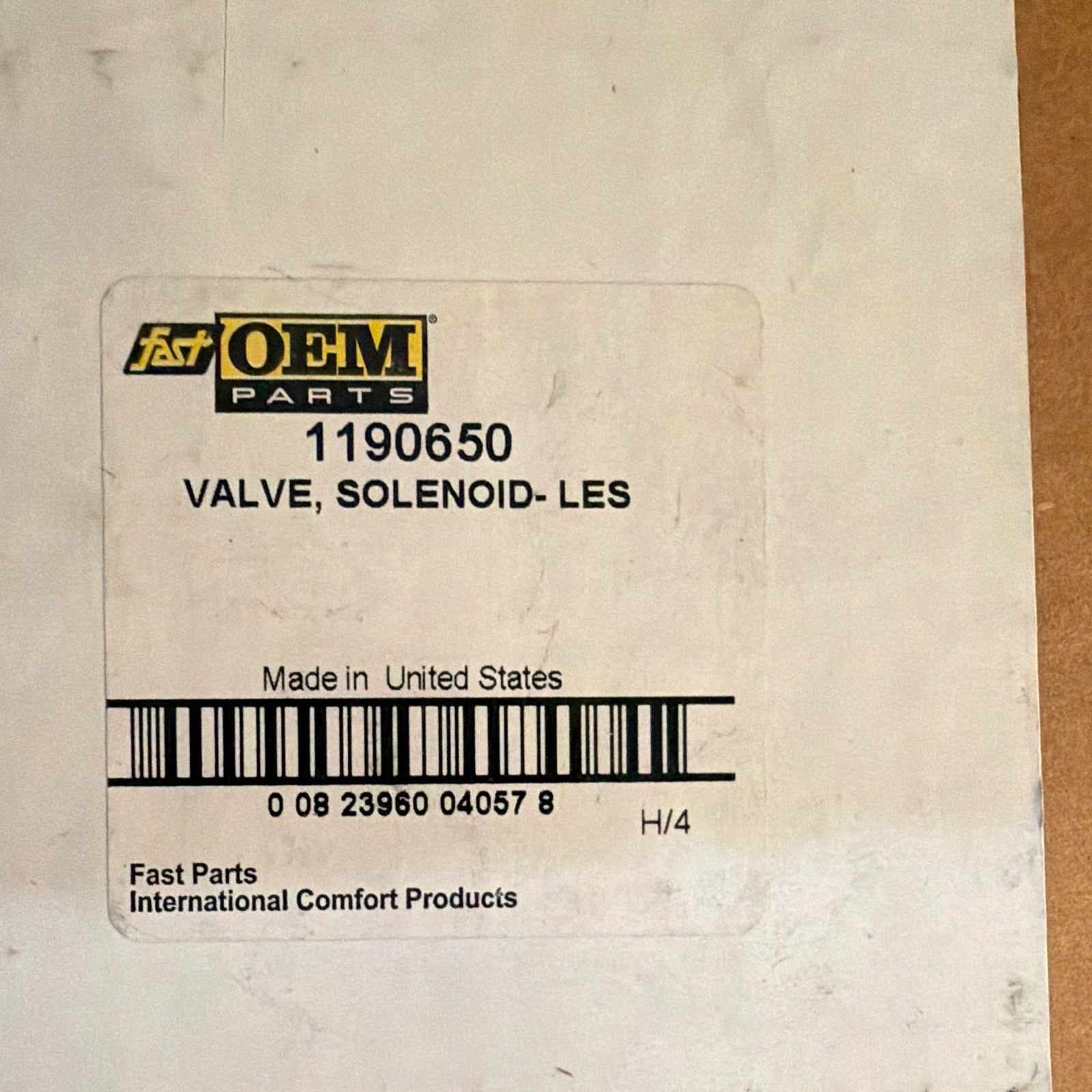 Fast OEM Parts Solenoid Valve 1190650 ICP Compatible Fast OEM Parts Solenoid Valve 1190650 ICP Compatible