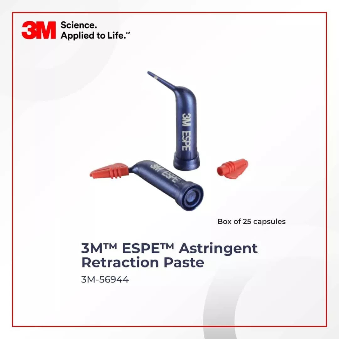 3M ESPPE Astringent Gingival Retraction Paste capsules 25 Pcs Ref # 56944