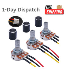 TWTADE 3PCS 10K Ohm Linear Potentiometer with Knob and Wire picture