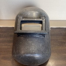 Vintage Jackson Welding Helmet Flip Up Lens Steampunk Hard Plastic Made In USA picture