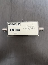 ANZAC AM-108 RF Amplifier 5-300 MHz 28dB Gain SMA -20VDC TESTED WORKING picture