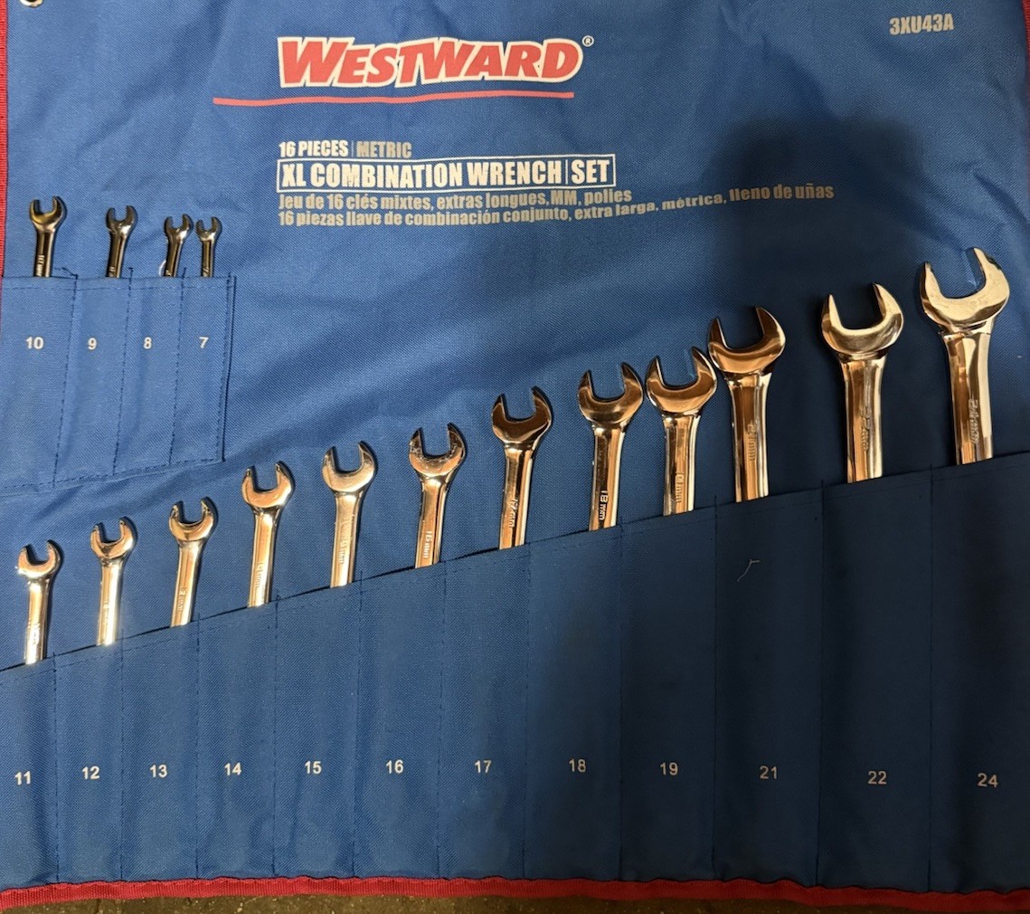 Westward 16 Piece MM Combination Wrench Set Xl 3XU43A Never Used/Opened Plz READ Westward 16 Piece MM Combination Wrench Set Xl 3XU43A Never Used/Opened Plz READ