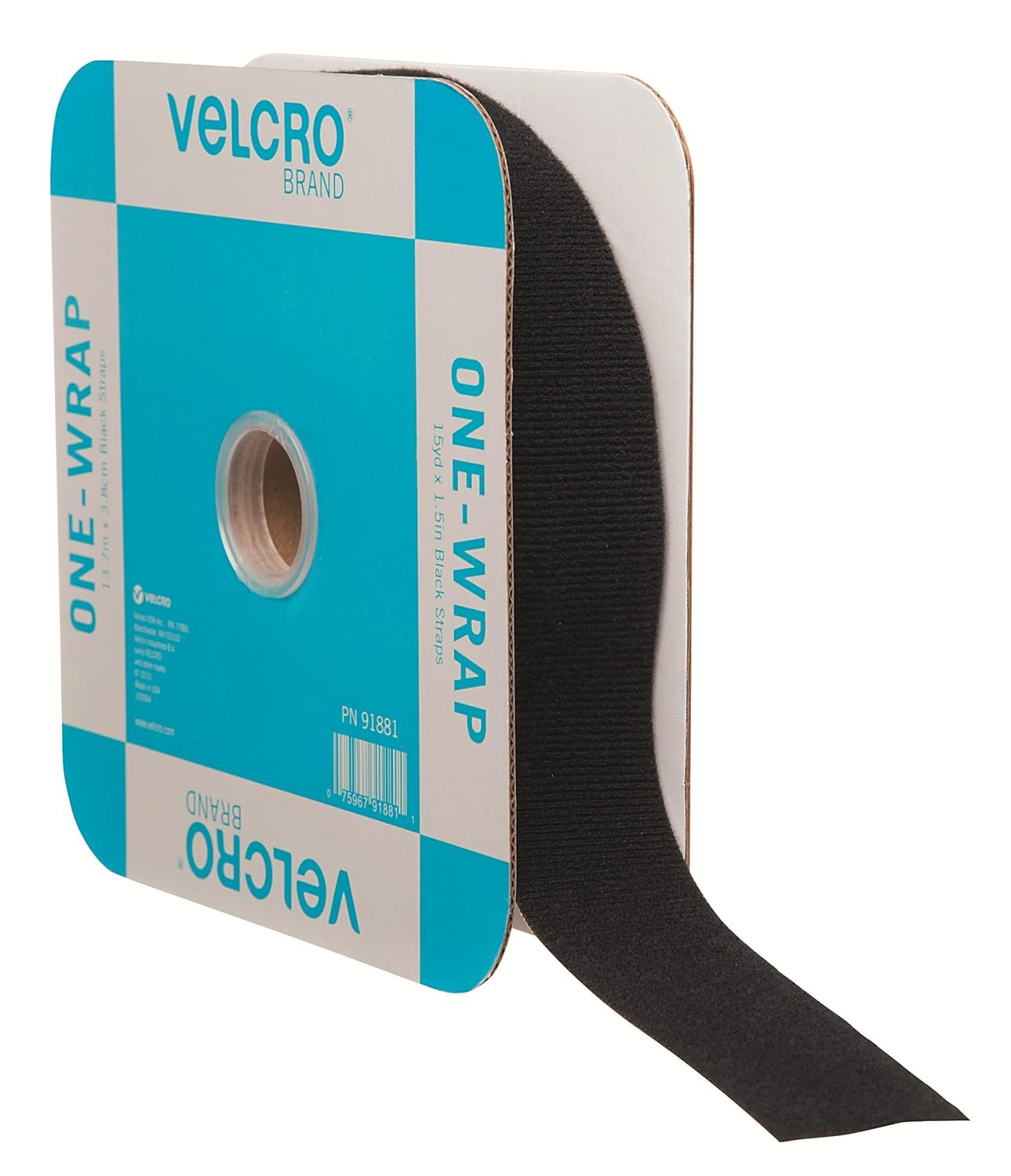 Brand Heavy Duty ONE-WRAP Self Gripping Roll, 45Ft X 1.5In, Black Brand Heavy Duty ONE-WRAP Self Gripping Roll, 45Ft X 1.5In, Black