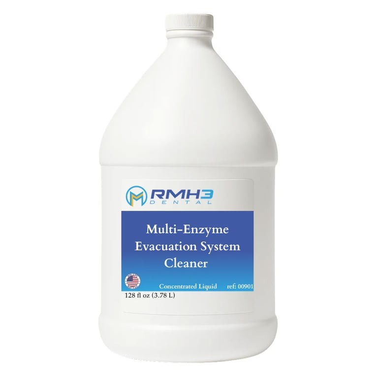 RMH3 Dental Multi-Enzyme Evacuation System Cleaner, Concentrated 1 Gallon, Singl RMH3 Dental Multi-Enzyme Evacuation System Cleaner, Concentrated 1 Gallon, Singl