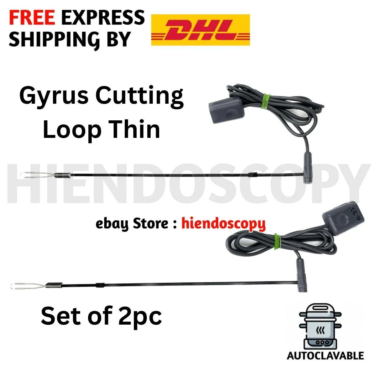 GYRUS ACMI TYPE CUTTING LOOP THIN PACK OF 2 CE QUALITY GYRUS ACMI TYPE CUTTING LOOP THIN PACK OF 2 CE QUALITY