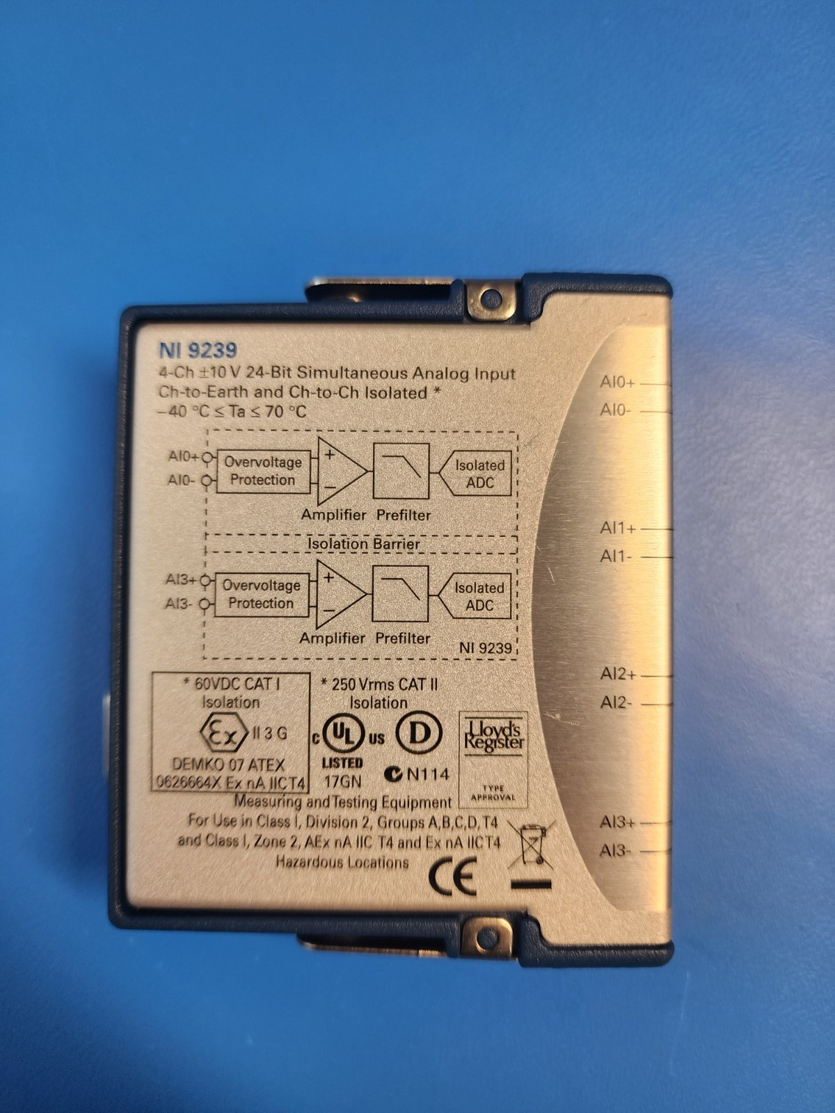 National Instruments NI-9239 C Series Voltage Input Module National Instruments NI-9239 C Series Voltage Input Module