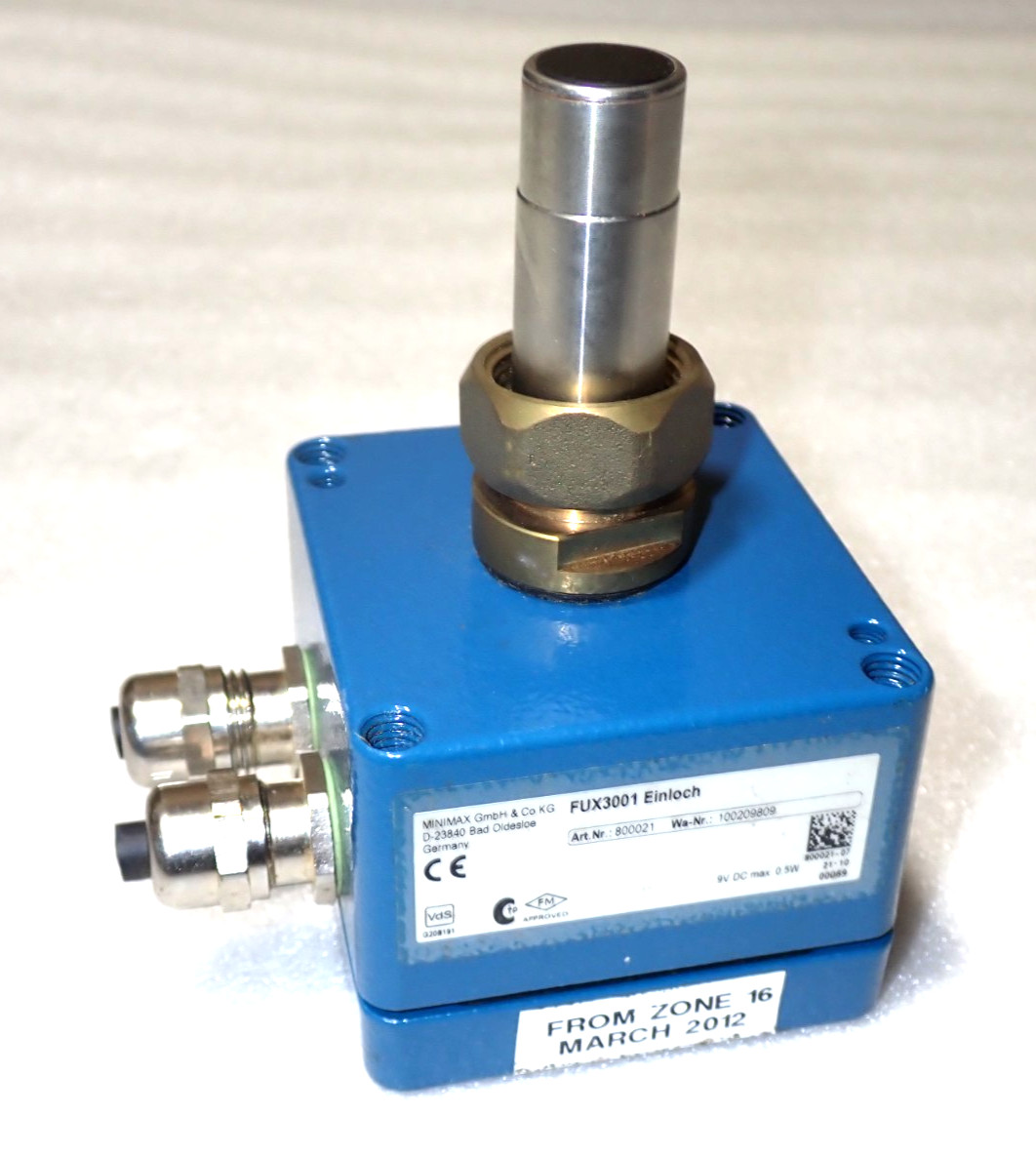 MiniMax Fux-3001 FLAME Spark Detector Einloch Reconditioned MiniMax Fux-3001 FLAME Spark Detector Einloch Reconditioned