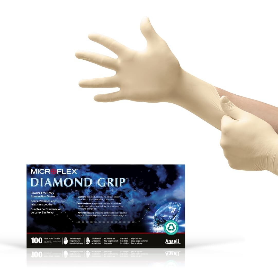 100- PK. MF-300 Disposable Powder Free Rubber Latex Gloves Automotive Healthcare
