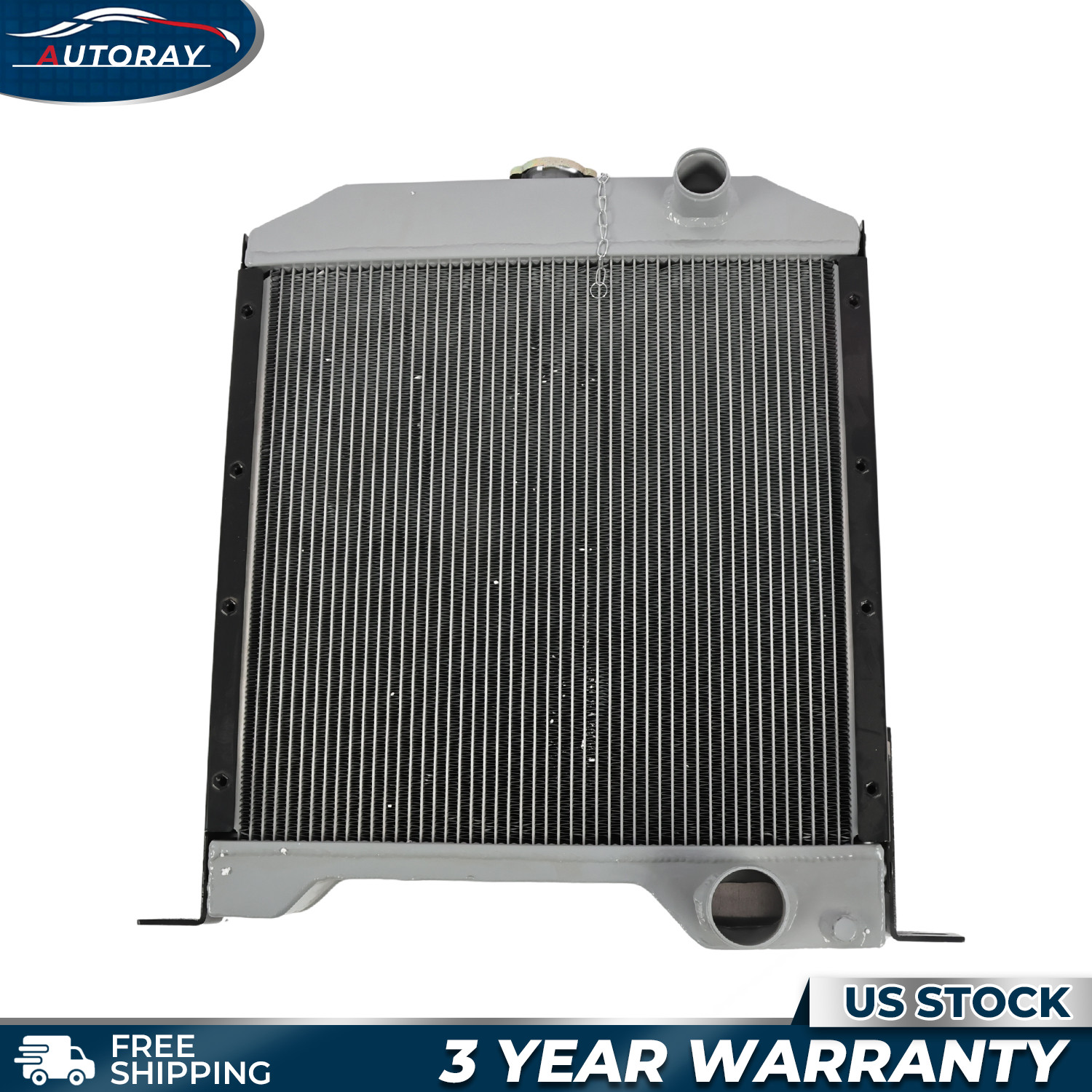3 Row Aluminum Radiator For Case Skid Steer Loader 1840 1845C 1347609C1 3 Row Aluminum Radiator For Case Skid Steer Loader 1840 1845C 1347609C1