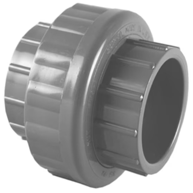 Charlotte Pipe 1-in. PVC SCH 80 Union - Maximum Pressure 630 PSI - NSF Safety 