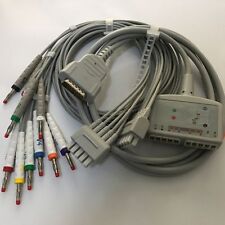 1set GE Marquette 10 leads EKG Trunk cable plus leadswire banana4.0 AHA  picture