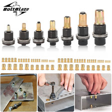 77pcs Manual Rivet Nut Tool Kit M3-M12 Carbon Steel Nutsert Set for Drill Wrench picture