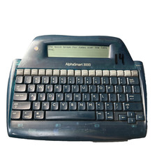 AlphaSmart 3000 Portable Digital Word Processor Works Blue Transparent Y2K picture