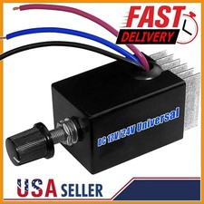 DC 12V 24V Motor Speed Controller Switch Fan Heater Control Defroster Car Truck picture