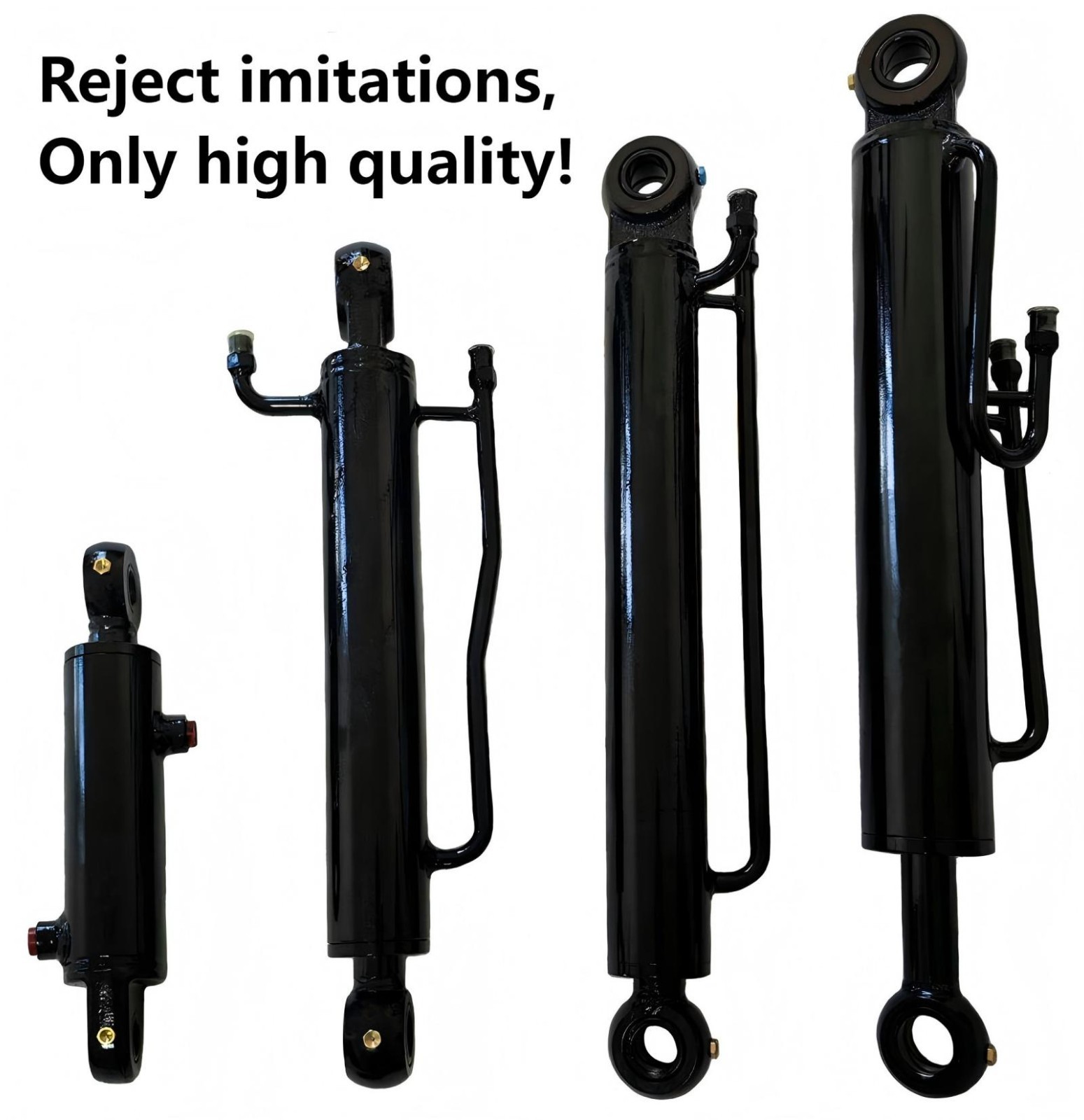 4PCS Hydraulic Oil Cylinders for 0.8-1.8 Ton Mini Excavator Replacement Parts 4PCS Hydraulic Oil Cylinders for 0.8-1.8 Ton Mini Excavator Replacement Parts