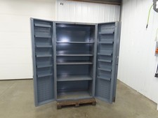 Durham DC36-4S12DS-95 Storage Bin Cabinet 14 GA 4 Shelf 36x24x72